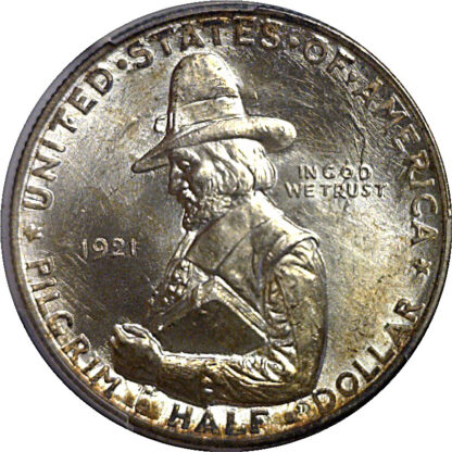 1921 Pilgrim Commemorative Half Dollar   PCGS MS-67 - Image 2