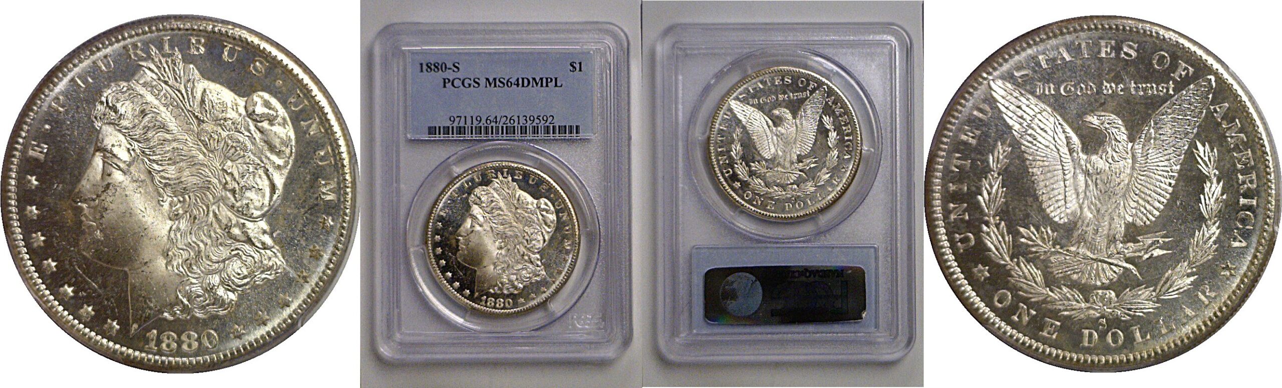1880-S Morgan Dollar   PCGS MS-64 DMPL