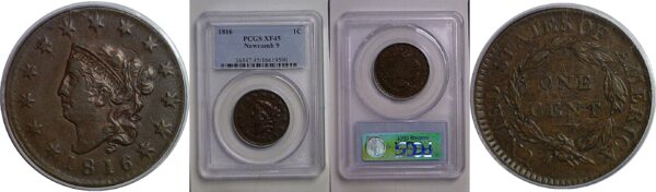 1816 Large Cent   PCGS XF-45