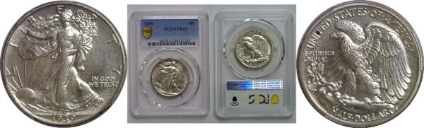 1939 Walking Liberty Half Dollar   PCGS PR-65