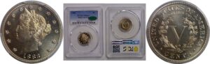1883 With CENTS  Liberty Nickel    PCGS PR-66+ CAC