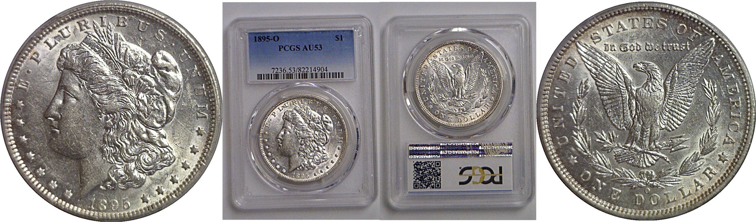 1895-O Morgan Dollar   PCGS AU-53