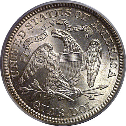 1890 Seated Liberty Quarter   PCGS MS-64  CAC - Image 3