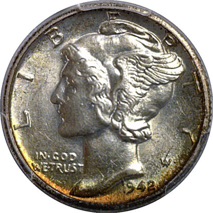 1942/1-D Mercury Dime   PCGS MS-61 FB - Image 2