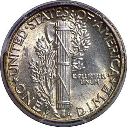1942/1-D Mercury Dime   PCGS MS-61 FB - Image 3
