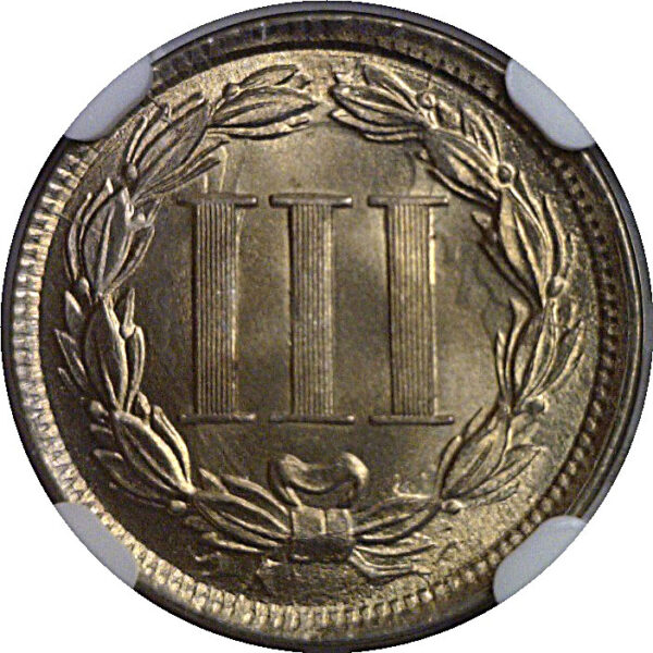 1866 Nickel Three Cent    NGC MS-66+ - Image 3