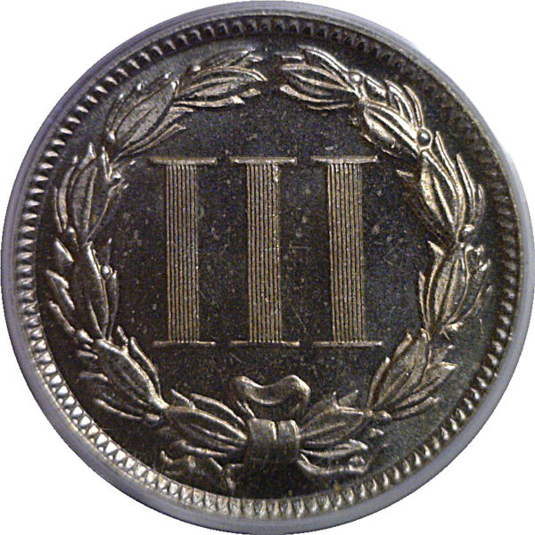 1877 Nickel Three Cent   PCGS PR-64 CAM  CAC - Image 3
