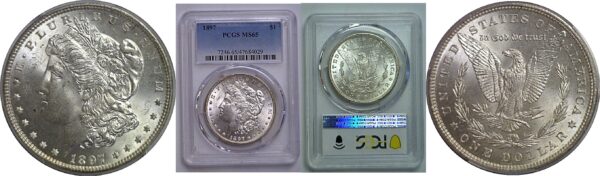 1897 Morgan Dollar   PCGS MS-65