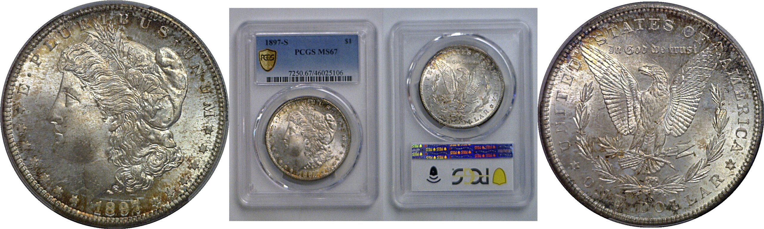 1897-S Morgan Dollar    PCGS MS-67