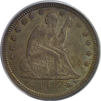 1873 Arrows  Seated Liberty Quarter   PCGS MS-63 - Image 2