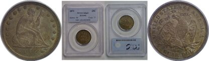 1873 Arrows  Seated Liberty Quarter   PCGS MS-63