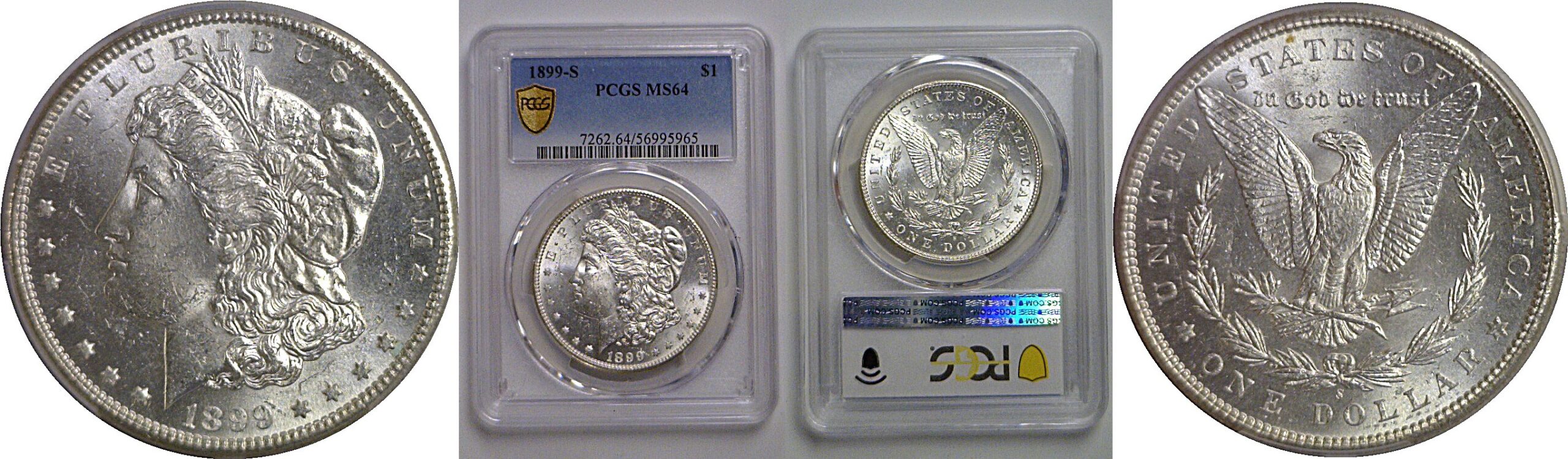 1899-S Morgan Dollar    PCGS MS-64