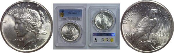 1925  Peace Dollar   PCGS MS-67