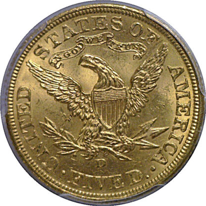 1907-D $5 Liberty   PCGS MS-64  CAC - Image 3