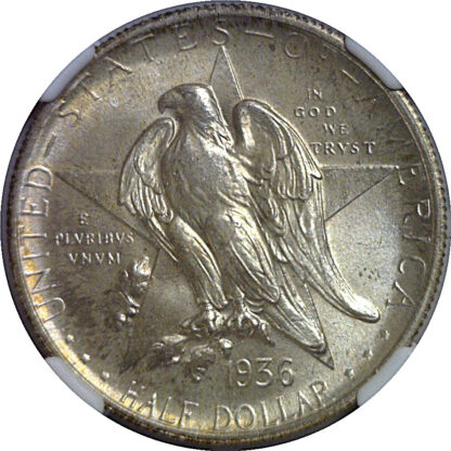 1936 Texas Commemorative Half Dollar   NGC MS-67+ - Image 2