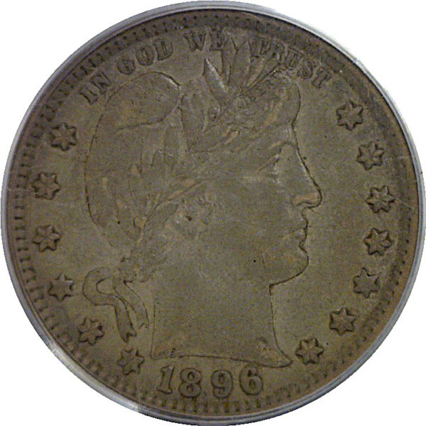 1896-O  Barber Quarter   PCGS XF-45 CAC - Image 2