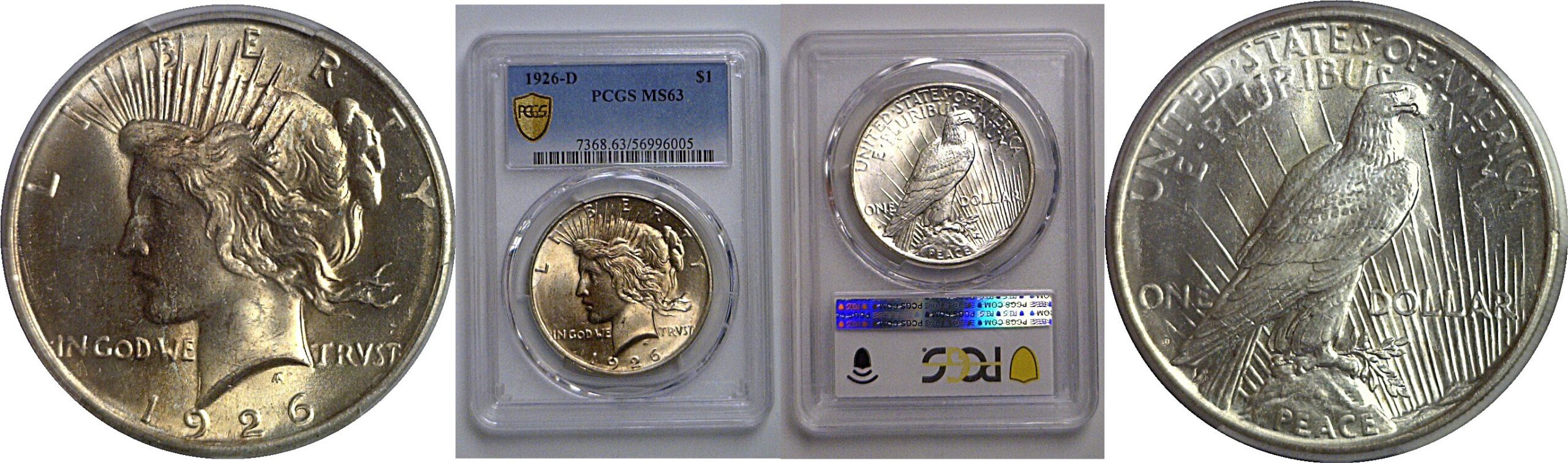 1926-D Peace Dollar    PCGS MS-63