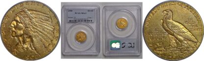 1908 $2 1/2 Indian   PCGS MS-62