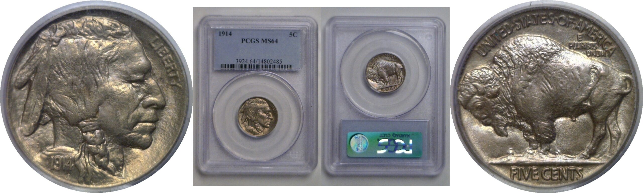 1914 Buffalo Nickel   PCGS MS-64
