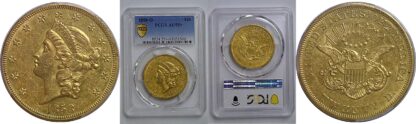 1858-O  $20 Liberty   PCGS AU-55+