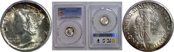 1938-D Mercury Dime   PCGS MS-64 FB