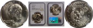 1973-D Eisenhower Dollar     NGC MS-66+