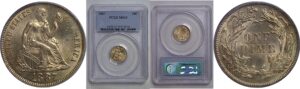 1887 Seated Liberty Dime   PCGS MS-63