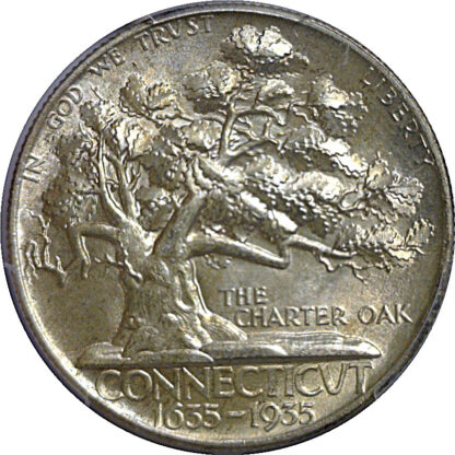 1935 Connecticut Commemorative Half Dollar   PCGS MS-67 - Image 2