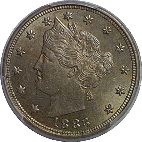 1883 With CENTS  Liberty Nickel   PCGS MS-63 - Image 2