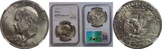 1973 Eisenhower Dollar   NGC MS-66+