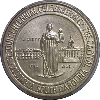 1936 Columbia Commemorative Half Dollar   PCGS MS-64 - Image 2