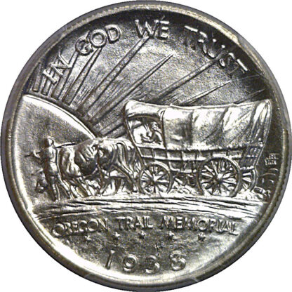 1938-S Oregon Trail Commemorative Half Dollar   PCGS MS-67  CAC - Image 3