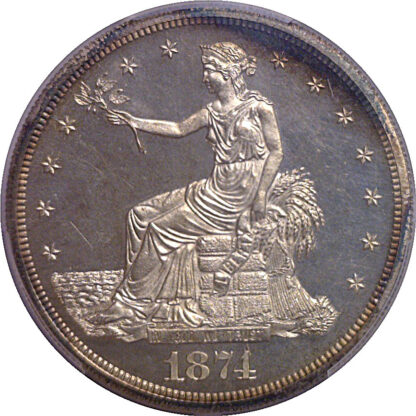 1874 Trade Dollar    PCGS PR-65 CAM - Image 2