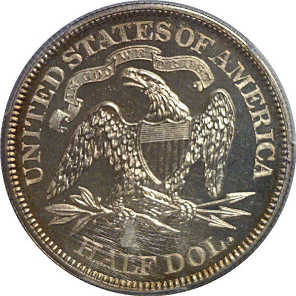1868  Seated Liberty Half Dollar   PCGS PR-65 CAM - Image 3