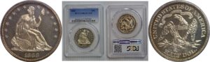 1868  Seated Liberty Half Dollar   PCGS PR-65 CAM
