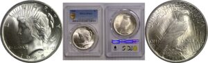 1925  Peace Dollar    PCGS MS-66+