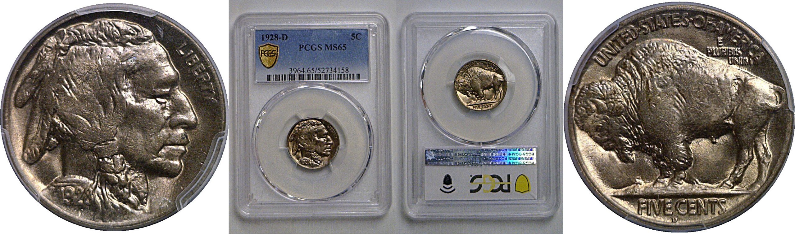 1928-D Buffalo Nickel   PCGS MS-65
