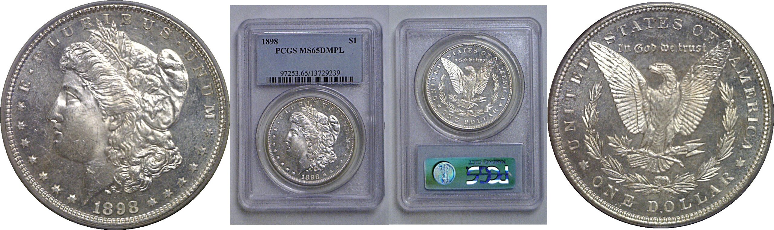 1898 Morgan Dollar   PCGS MS-65 DMPL