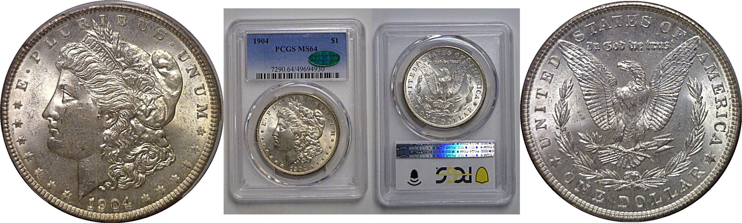 1904 Morgan Dollar   PCGS MS-64  CAC