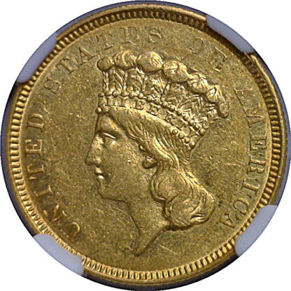 1854-O $3 Princess   NGC AU-58 - Image 2