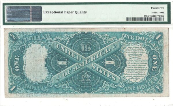 1875 $1 Legal Tender Note Fr-25 PMG VF-25 EPQ - Image 3