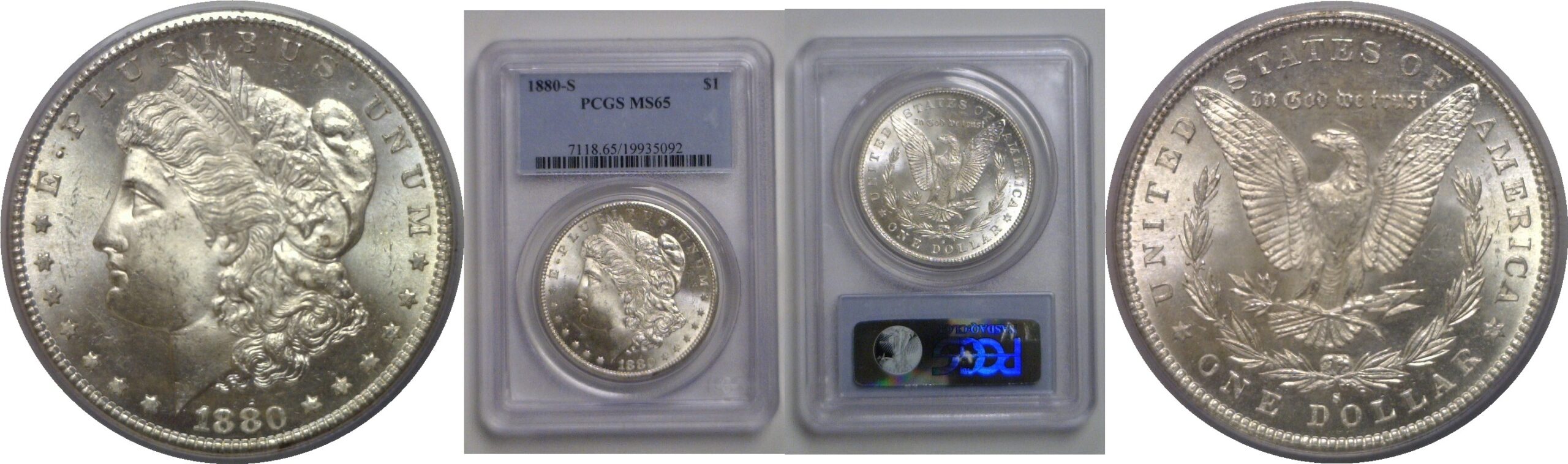 1880-S Morgan Dollar   PCGS MS-65