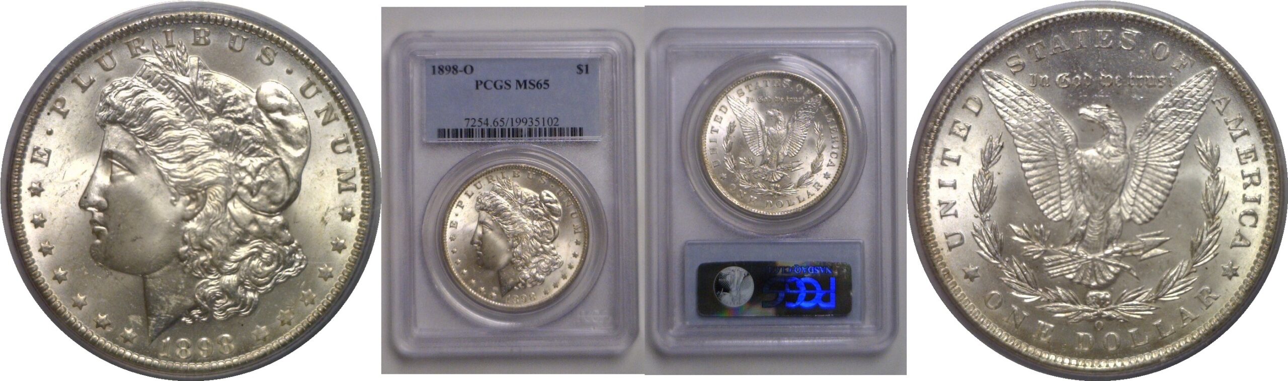 1898-O Morgan Dollar   PCGS MS-65