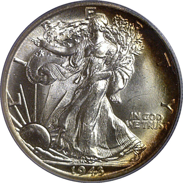 1943-D Walking Liberty Half Dollar   PCGS MS-65 - Image 2