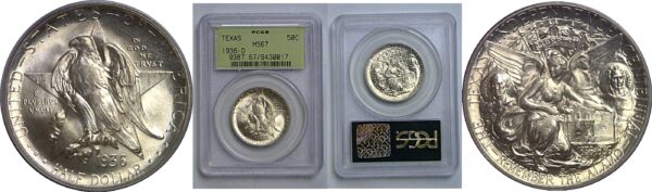 1936-D Texas Commemorative Half Dollar     PCGS MS-67