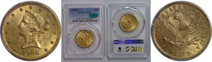 1906-O $10 Liberty   PCGS MS-62  CAC