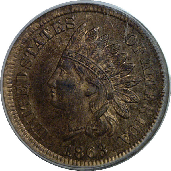 1863 Pattern Indian Head Cent  Judd-299   PCGS PR-65 RB - Image 2