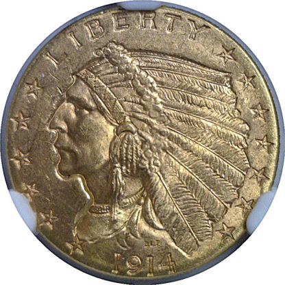 1914  $2 1/2 Indian   NGC MS-65 - Image 2