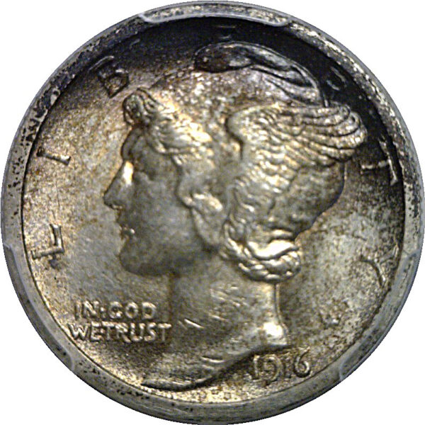 1916-S Mercury Dime   PCGS AU-58 - Image 2