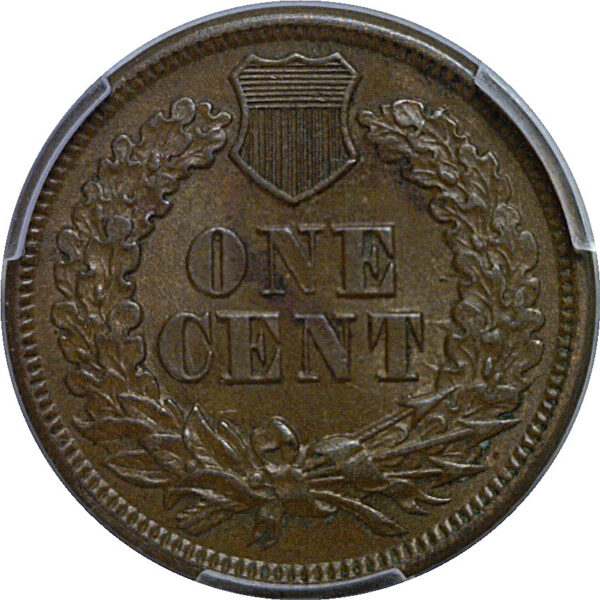 1866 Indian Head Cent   PCGS AU-58 - Image 3